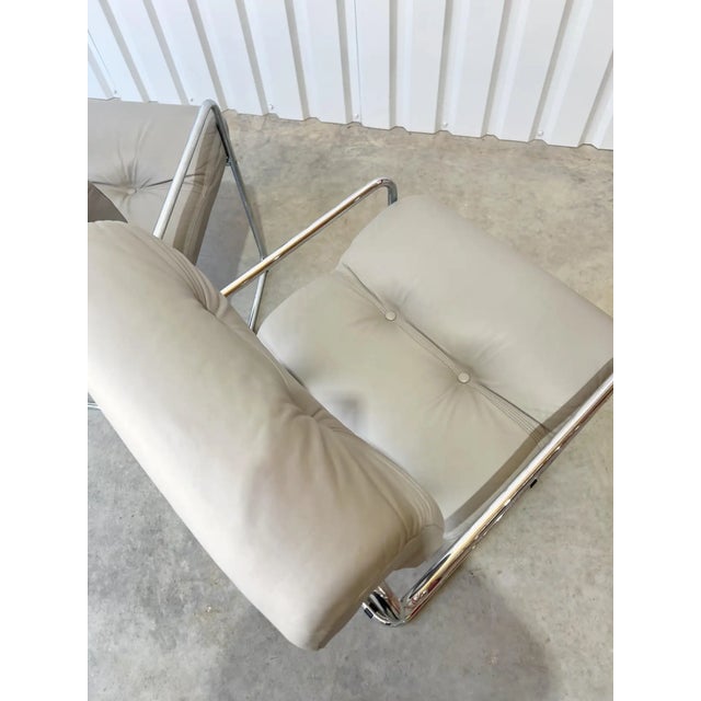 Light Grey 'Tucroma' Chairs by Guido Faleschini for I4 Mariani, 1980s, Signed For Sale - Image 17 of 18