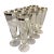 Vintage Dorothy Thorpe Style Platinum Rim Pilsner Glasses - A Set of 8 For Sale - Image 11 of 12