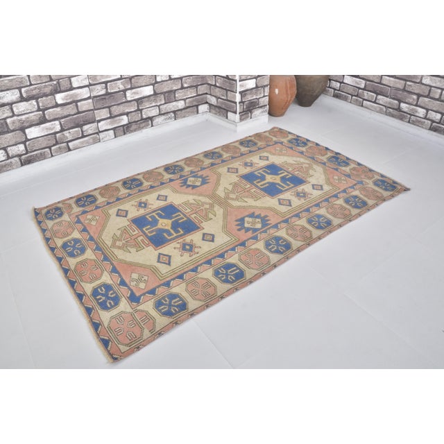 Turkish 1960s Oushak Anatolian Kurdish Carpet For Sale - Image 3 of 10