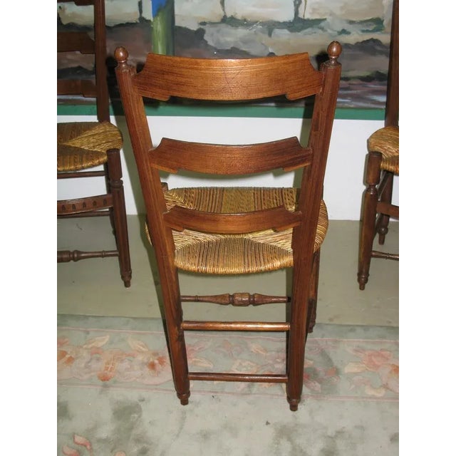 Antique Ash Dining Chairs, Set of 5 For Sale - Image 4 of 5