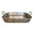 Vintage Solid Copper Rectangular Roasting Tray Pan Side Handles For Sale