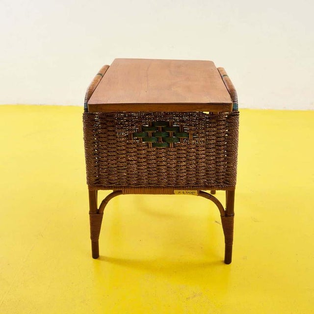 Vintage Bamboo Coffee Table, 1950s For Sale - Image 3 of 5