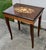 1970s VTG.Sorrento Italian Inlaid Wood Music Box Table Jewelry Sewing Side Table For Sale - Image 5 of 17