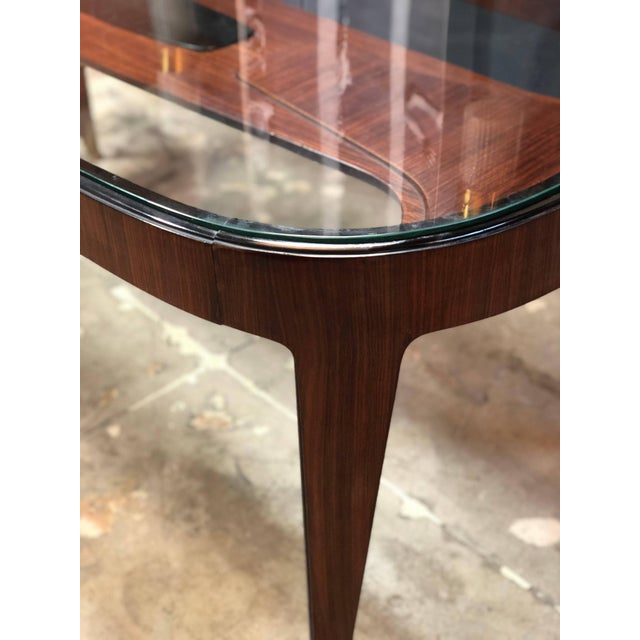 Midcentury Dining Table in Cherrywood by Paolo Buffa for Arrighi, Italy, 1940s For Sale - Image 11 of 12