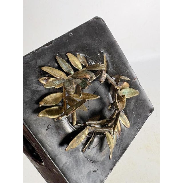 Candleholder in Candle and Brass, France, 1970 For Sale - Image 12 of 16