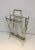 Neoclassical Brass and Glass Magazine Rack For Sale - Image 10 of 13