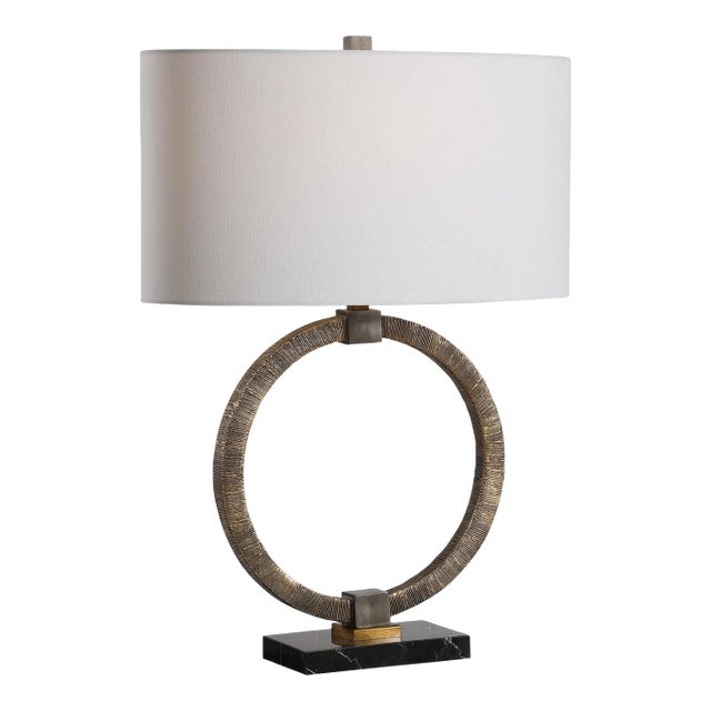 Relic Aged Gold Table Lamp For Sale