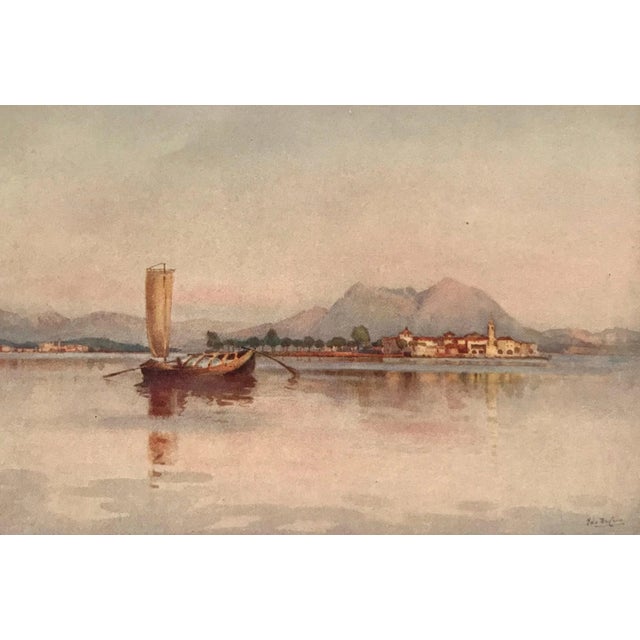About The Poster: This piece originates from an exceptionally rare book, "The Italian Lakes", which is a compilation of...