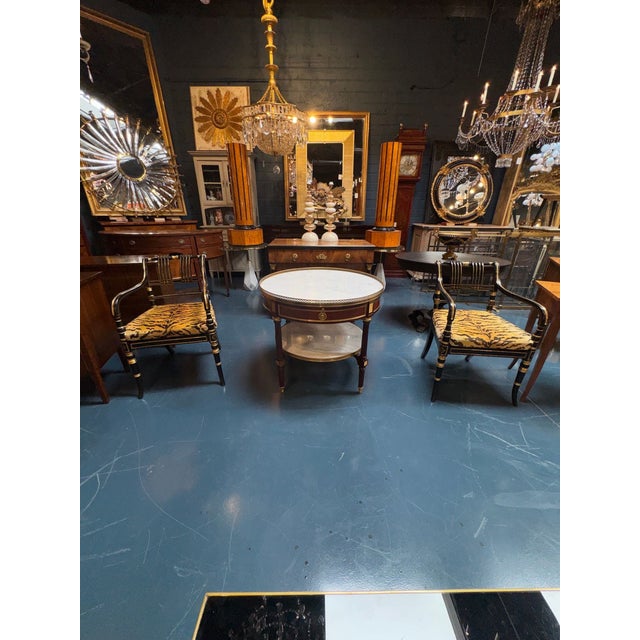 French French Louis XVI Mahogany Center Table For Sale - Image 3 of 8