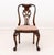 Wood Mid Queen Anne Style Mahogany Chairs, Associated Pair For Sale - Image 7 of 11