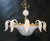 Italian 1960s Milky White Murano Chandelier For Sale - Image 3 of 10