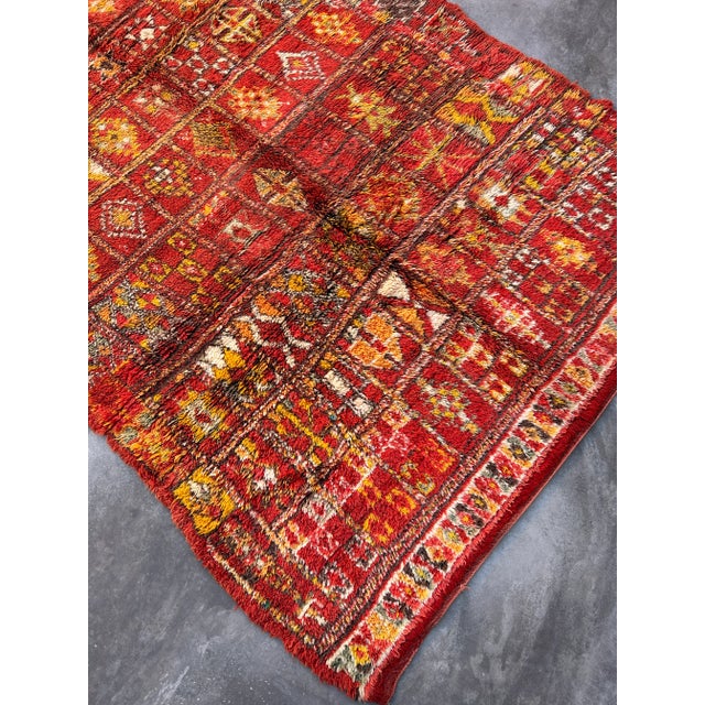 Authentic Vintage 7x11 Ft Moroccan Rug For Sale In Cleveland - Image 6 of 9