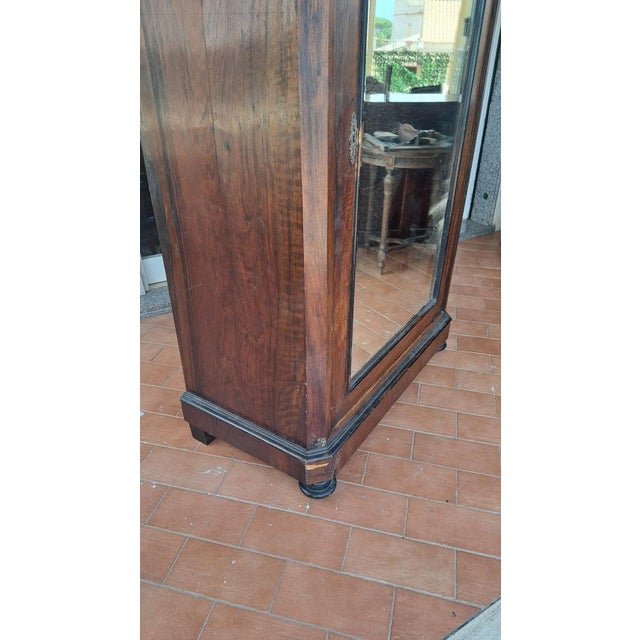 Antique Italian Walnut Wardrobe, 1890s For Sale - Image 4 of 8