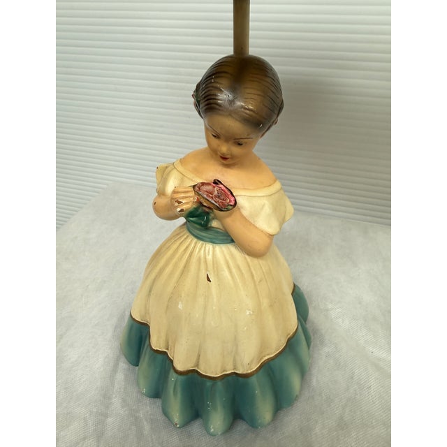 Vintage Ceramic Figurine Table Lamps, Pair For Sale - Image 12 of 12