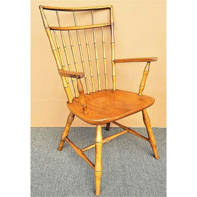 Vintage Ethan Allen Faux Bamboo Birdcage Dining Armchair Chairish