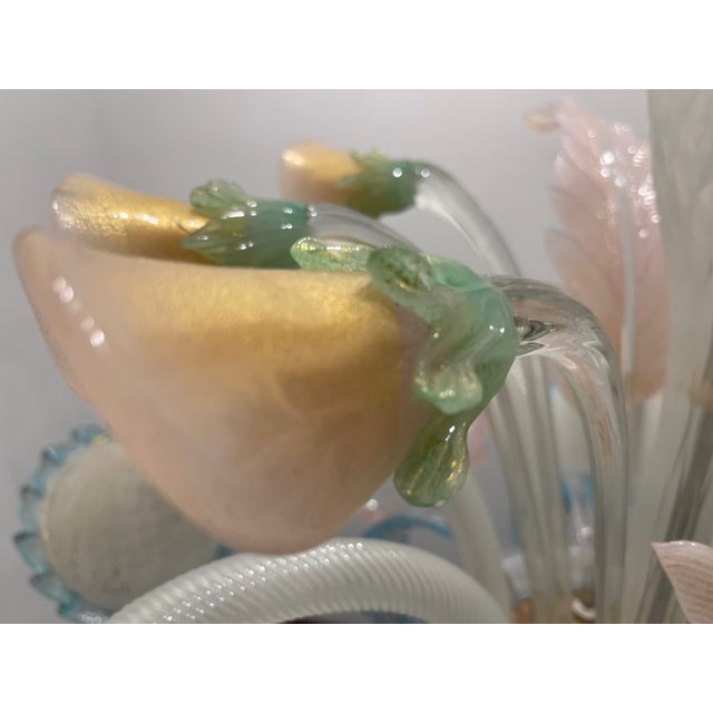 Large Venetian Murano Glass Chandelier, 1960s For Sale - Image 10 of 14