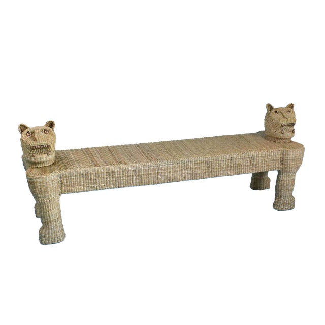 Tan Jaguar Bench Mario Lopez Torres For Sale - Image 8 of 8