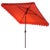Elegant Valance 7.5 Ft Square Umbrella, Orange With White Trim For Sale In Philadelphia - Image 6 of 8