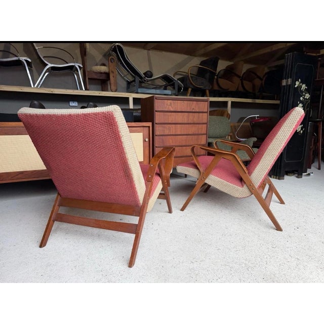 Mid-Century Art Deco Armchairs by František Jirák for Tatra, 1960s, Set of 2 For Sale - Image 11 of 18