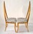 Pozzi & Verga 1930 Art Deco John Turano & Sons Giltwood Mother Pearl Side Accent Chairs, Pair For Sale - Image 4 of 16
