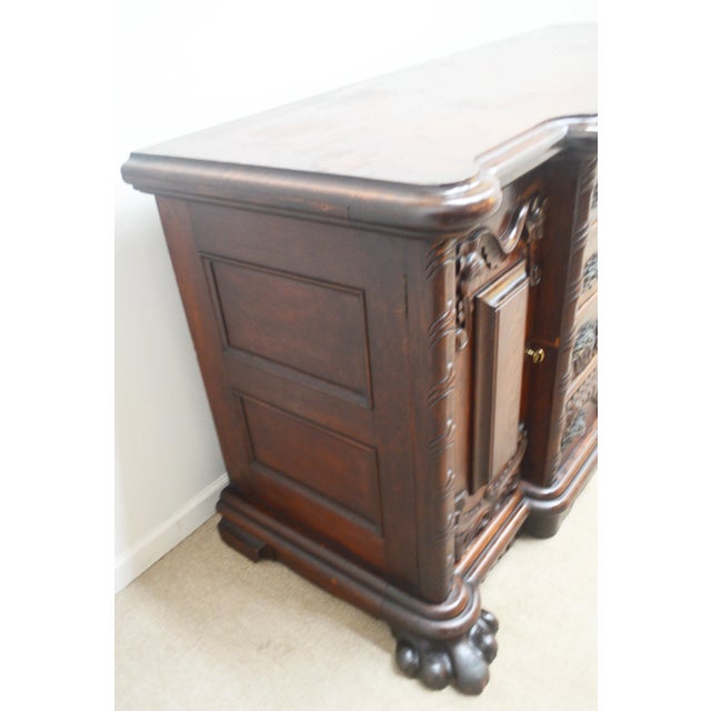 Traditional Antique Oak 1800's Sideboard For Sale - Image 3 of 12