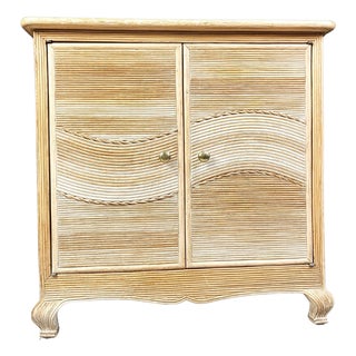 Vintage Pencil Reed Cabinet, 1970s For Sale