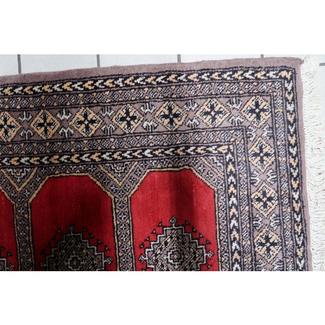 1960s, Vintage Uzbek Bukhara Rug 3' X 5' For Sale - Image 12 of 12