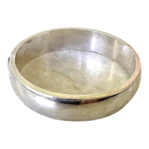Vintage Sterling Silver Hinge Bangle Bracelet