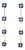 Late 20th Century 14K White Gold Diamond Sapphire Chandelier Floral Tier Earrings, Pair For Sale