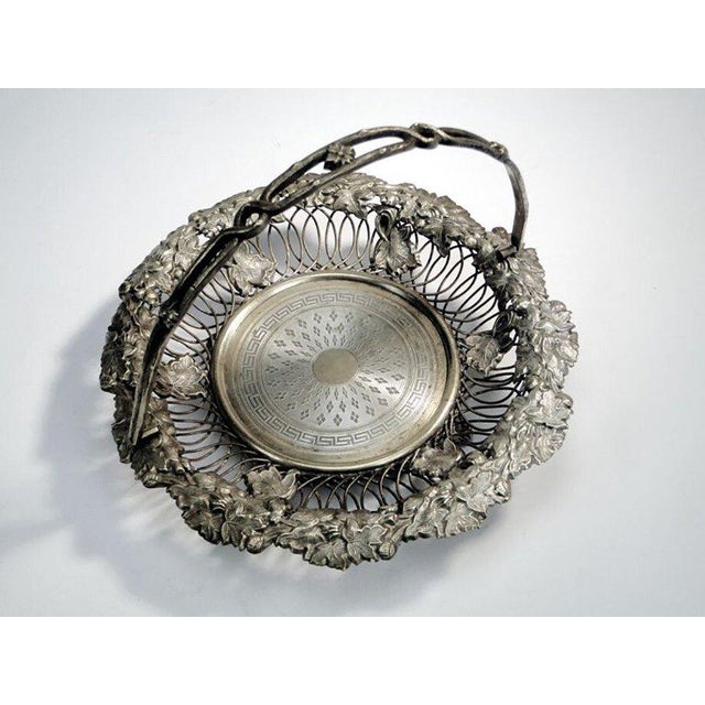 Art Nouveau Fruit Basket from Norblin, Poland, 1900s For Sale - Image 12 of 18