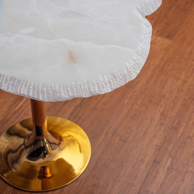 Coffee Table with White Onyx Top from Forzini For Sale - Image 10 of 16