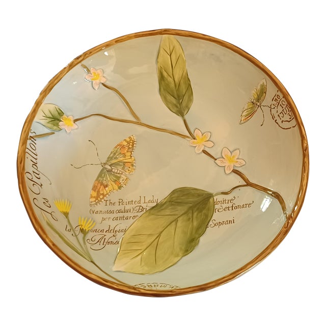 Fitz and Floyd Toulouse Collection Large Serving Bowl Chairish