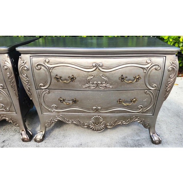 Rococo Vintage Baroque Rococo Chests Bombay Pair For Sale - Image 3 of 18
