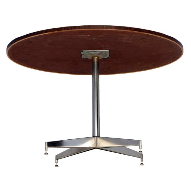 Metal 1960s MCM Eames Style 4' Round Table Metal Base For Sale - Image 7 of 11