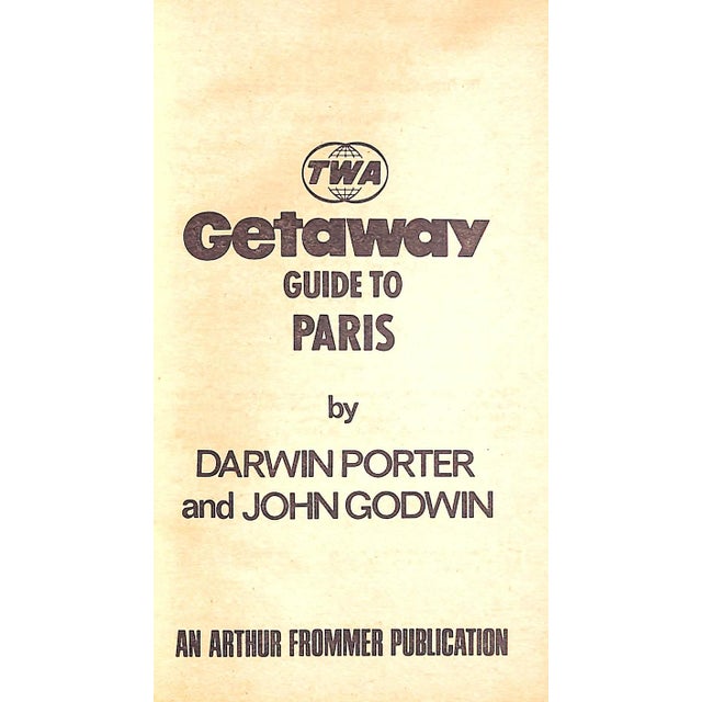 PORTER, Darwin and GODWIN, John [191] pp. Arthur Frommer Publication 1971 7 1/8" x 4 1/4"