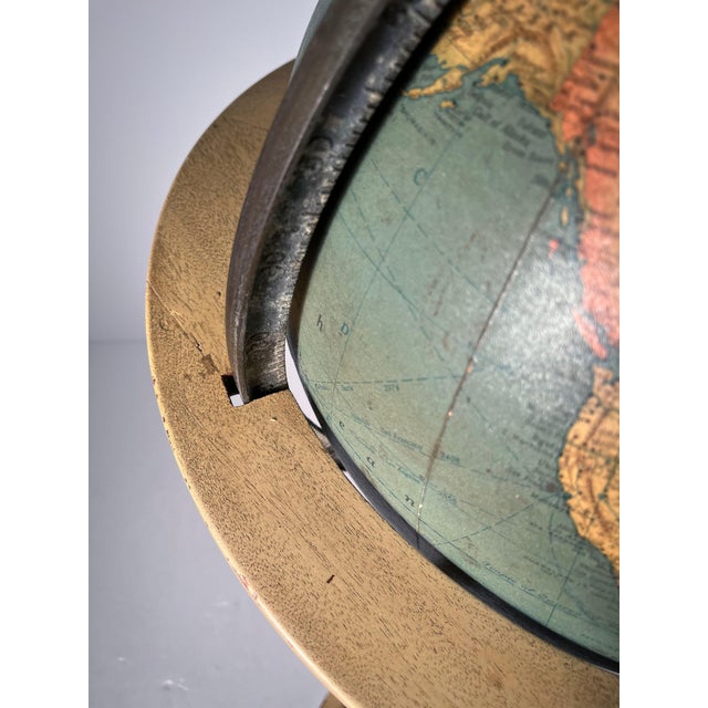 Wood Mid Century Rand McNally Globe by Edward Wormley / Dunbar For Sale - Image 7 of 9