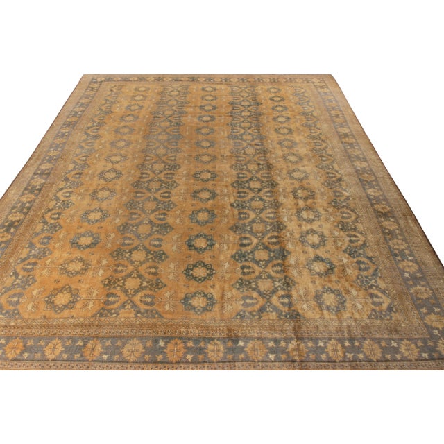 Originating from Afghanistan circa 1950-1960, a handknotted vintage wool Ottoman rug from Rug & Kilim’s coveted Antique &...
