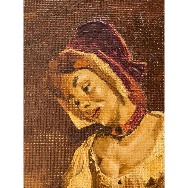European Artist, Country Kitchen, Oil on Canvas, Framed For Sale - Image 3 of 9