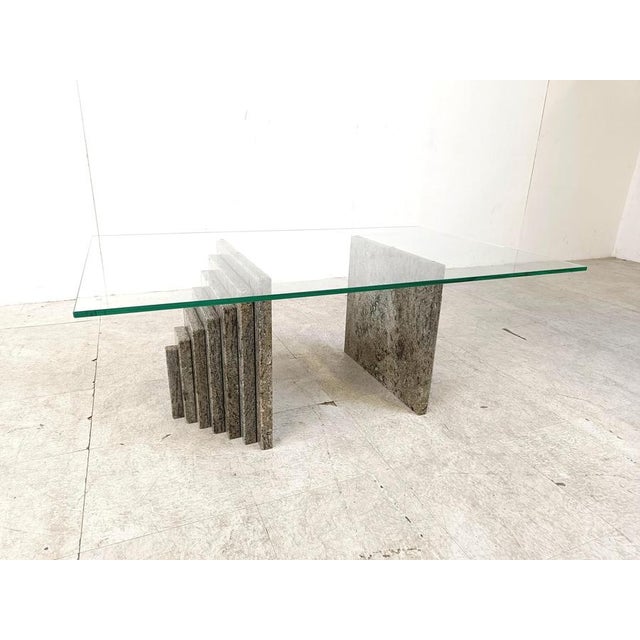 Vintage Granite Coffee Table, 1980s For Sale - Image 3 of 9