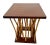Brown Mid-Century Side Table Hollywood Regency Bamboo & Wood Forest-Base For Sale - Image 8 of 12