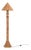 Rattan Capri Floor Lamp | Handcrafted Natural Rattan Sculptural Lighting For Sale
