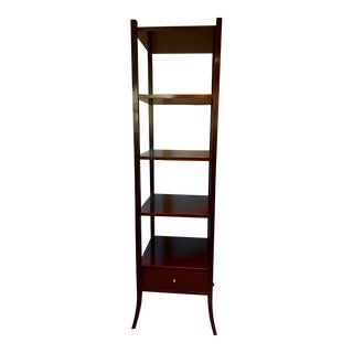 1990s Barbara Barry for Baker Furniture Dark Mahogany Étagère For Sale
