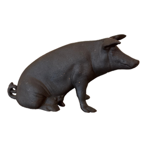 Vintage Cast Iron Pig Piggy Bank Doorstop