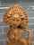 Wood Late 20th-Century Balinese Modernist Wood Carving of a Janger Fan Dancer – 13.5-Inch Decorative Sculpture For Sale - Image 7 of 11