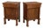19th Century Empire Italian Bedside Tables in Wood, Set of 2 For Sale