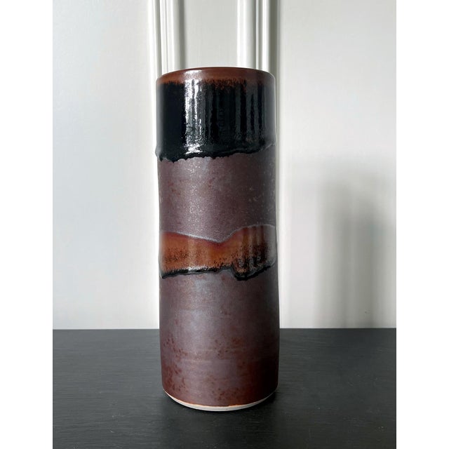 Early Ceramic Vase with Unique Glaze by Brother Thomas Bezanson For Sale - Image 16 of 18