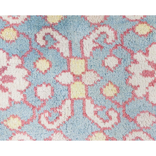 Indian Cotton Agra Rug For Sale - Image 3 of 9