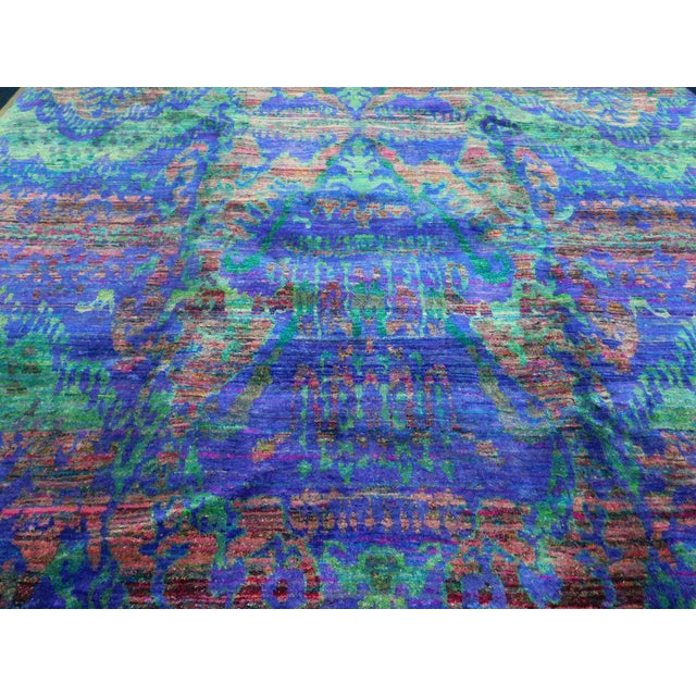 Hand Knotted Silk Rug. 8'x 10' For Sale - Image 4 of 18