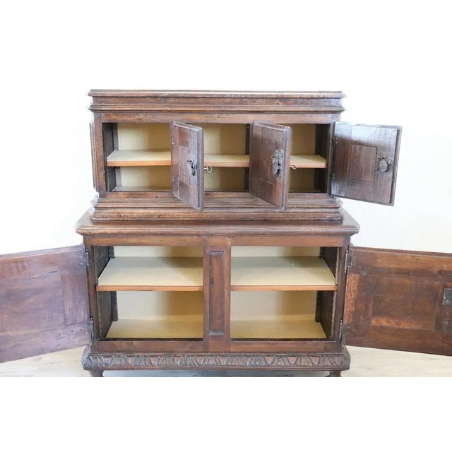 Antique Cabinet in Walnut Wood, 1600s For Sale - Image 17 of 18