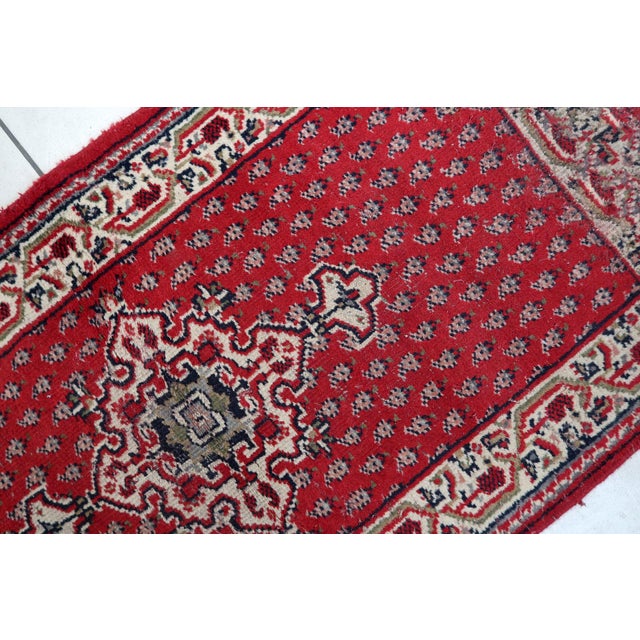 1970s, Handmade Vintage Indian Seraband Rug 2.4' X 4.6' For Sale - Image 9 of 12